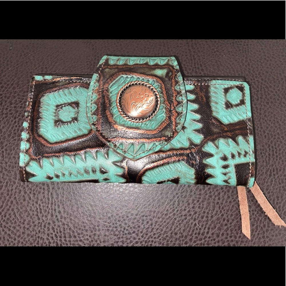 Western Leather wallet - custom made